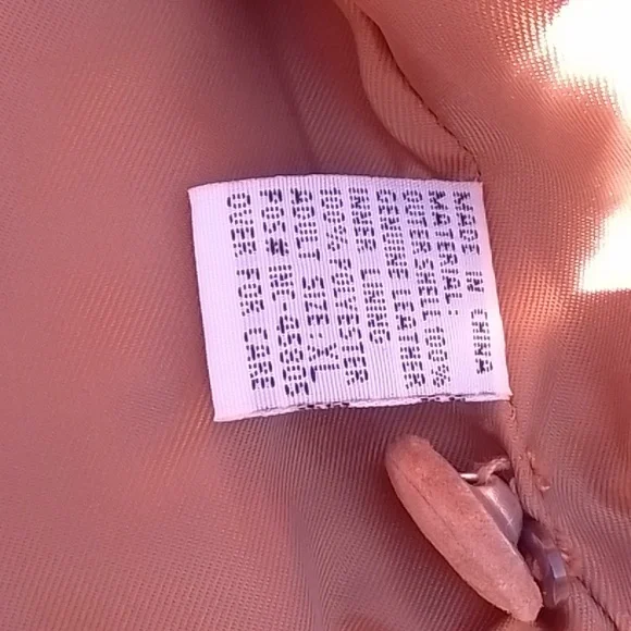 100% Leather Fringe Jacket Tan XL - Picture 9 of 9